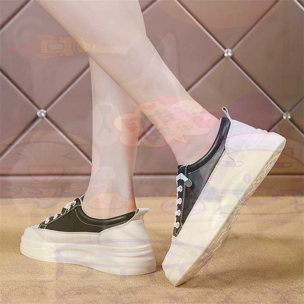 Luxury Lifestyle News - LACE-up Chunky Loafers ผู้หญิงสเก็ตบอร์ดกีฬารองเท้าตะกร้ารองเท้าผ้าใบจริงแบบพกพาข่าวตะกร้า Teni ที่มีคุณภาพสูง