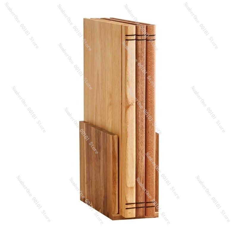 Wooden Serving Tray - เขียงไม้เนื้อแข็งรูปทรงหนังสือ ชุด 3 ชิ้น สำหรับใช้ในครัวเรือน ทนทาน
