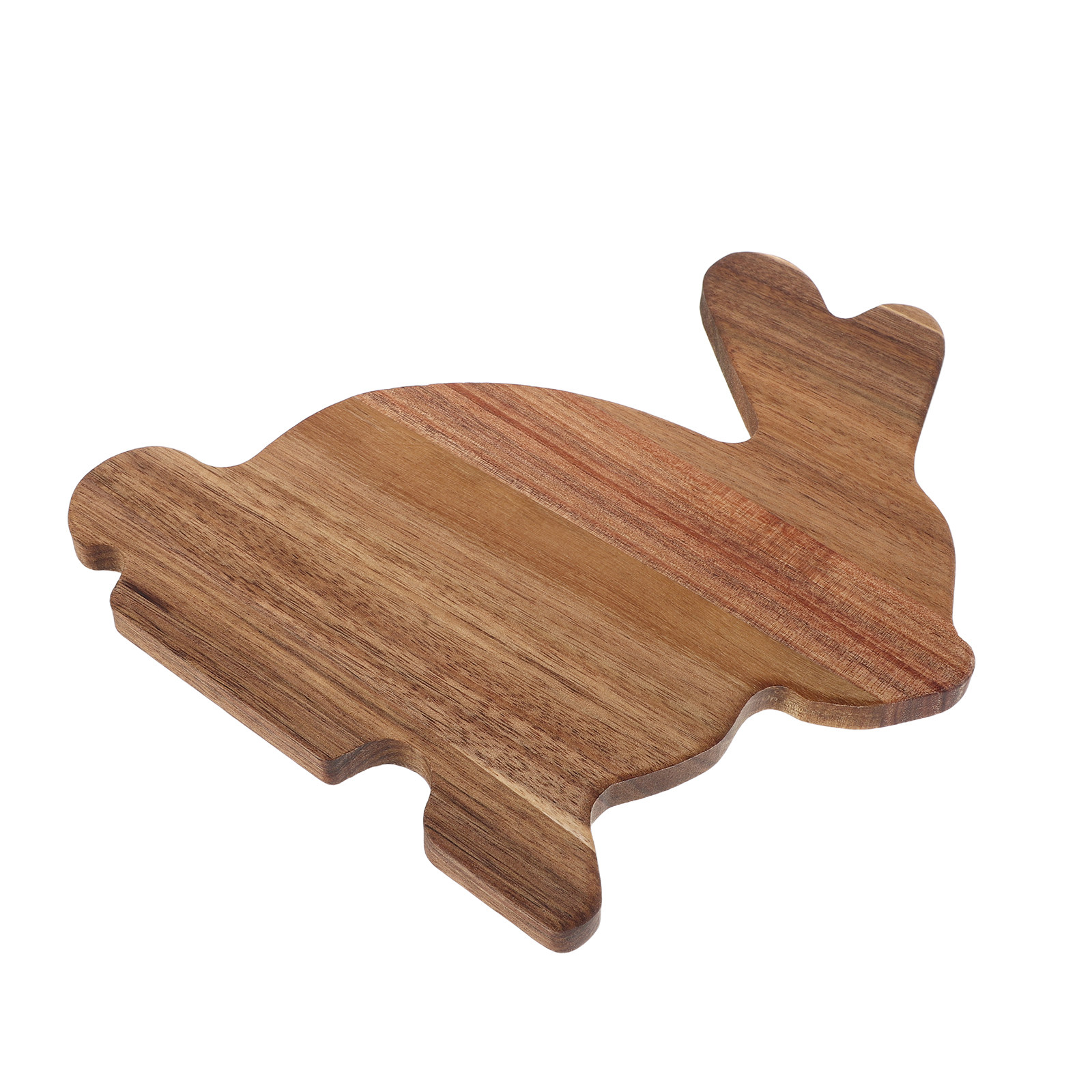 Wooden Serving Tray - ถาดเสิร์ฟไม้รูปกระต่าย ถาดชีสธรรมชาติรูปกระต่าย ขนาด 8.76x8.45x0.39 นิ้ว ถาดชาร์คูเทอรีสำหรับเทศกาลอีสเตอร์