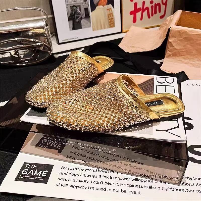 Luxury Lifestyle Products - รองเท้าแตะผู้หญิง ฤดูร้อน 2026 รองเท้าแตะแบรนด์หรูรุ่นใหม่ น้ำหนักเบา หัวมน