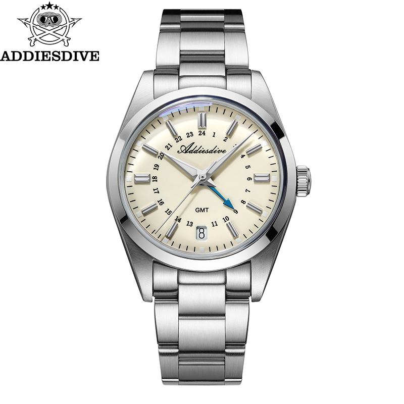 Luxury Lifestyle Products - ADDIESDIVE ร้อนยี่ห้อ 36 มม.GMT นาฬิกาสําหรับชาย 10Bar