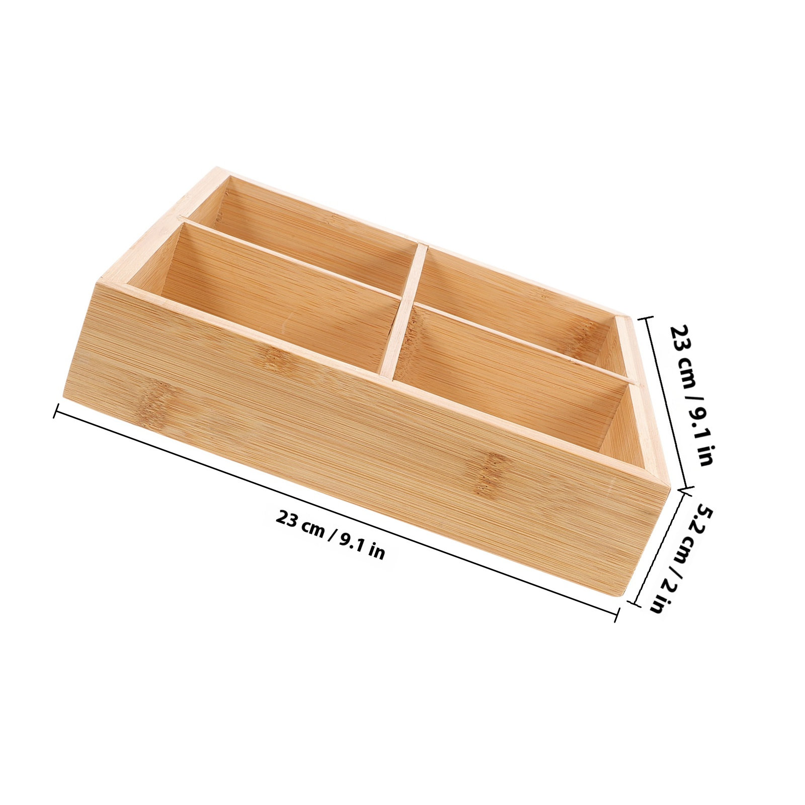 ถาดเสิร์ฟไม้ไผ่พร้อม 6 ช่องสำห - Wooden Serving Tray บทวิจารณ์และราคา