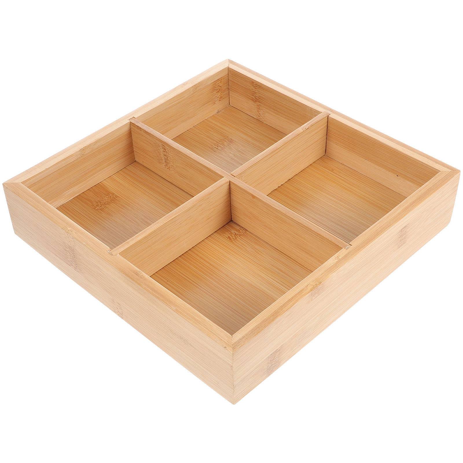 ถาดเสิร์ฟไม้ไผ่พร้อม 6 ช่องสำห - Wooden Serving Tray บทวิจารณ์และราคา