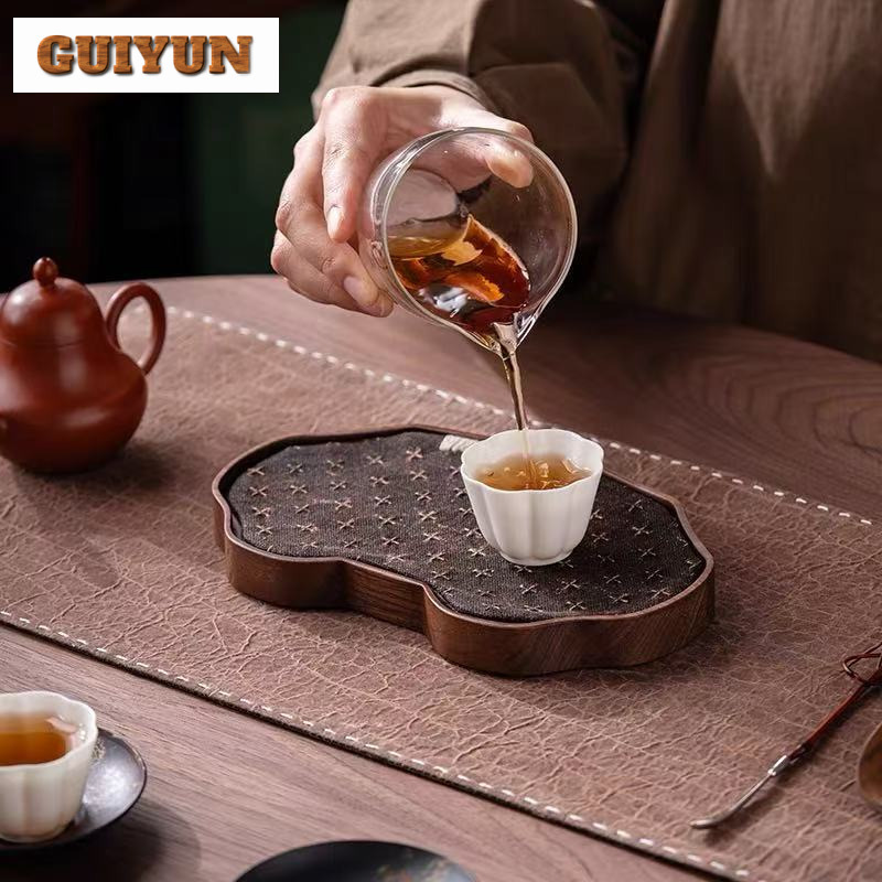 วอลนัทสีดําถาดชาขนาดเล็กจานอาห - Wooden Serving Tray บทวิจารณ์และราคา