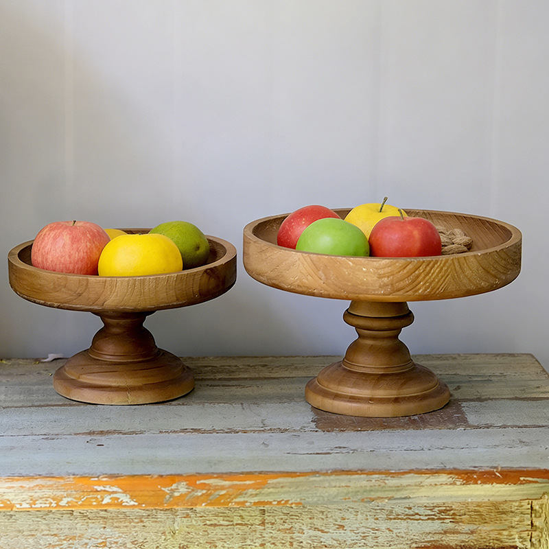 แท่นวางเค้กไม้สไตล์วินเทจ ถาดเ - Wooden Serving Tray บทวิจารณ์และราคา