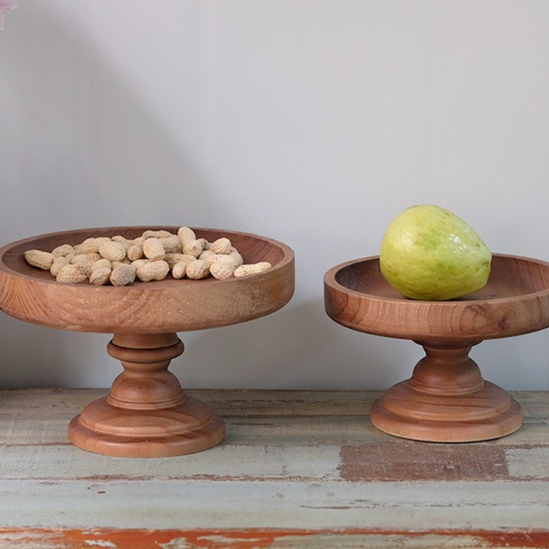แท่นวางเค้กไม้สไตล์วินเทจ ถาดเ - Wooden Serving Tray บทวิจารณ์และราคา