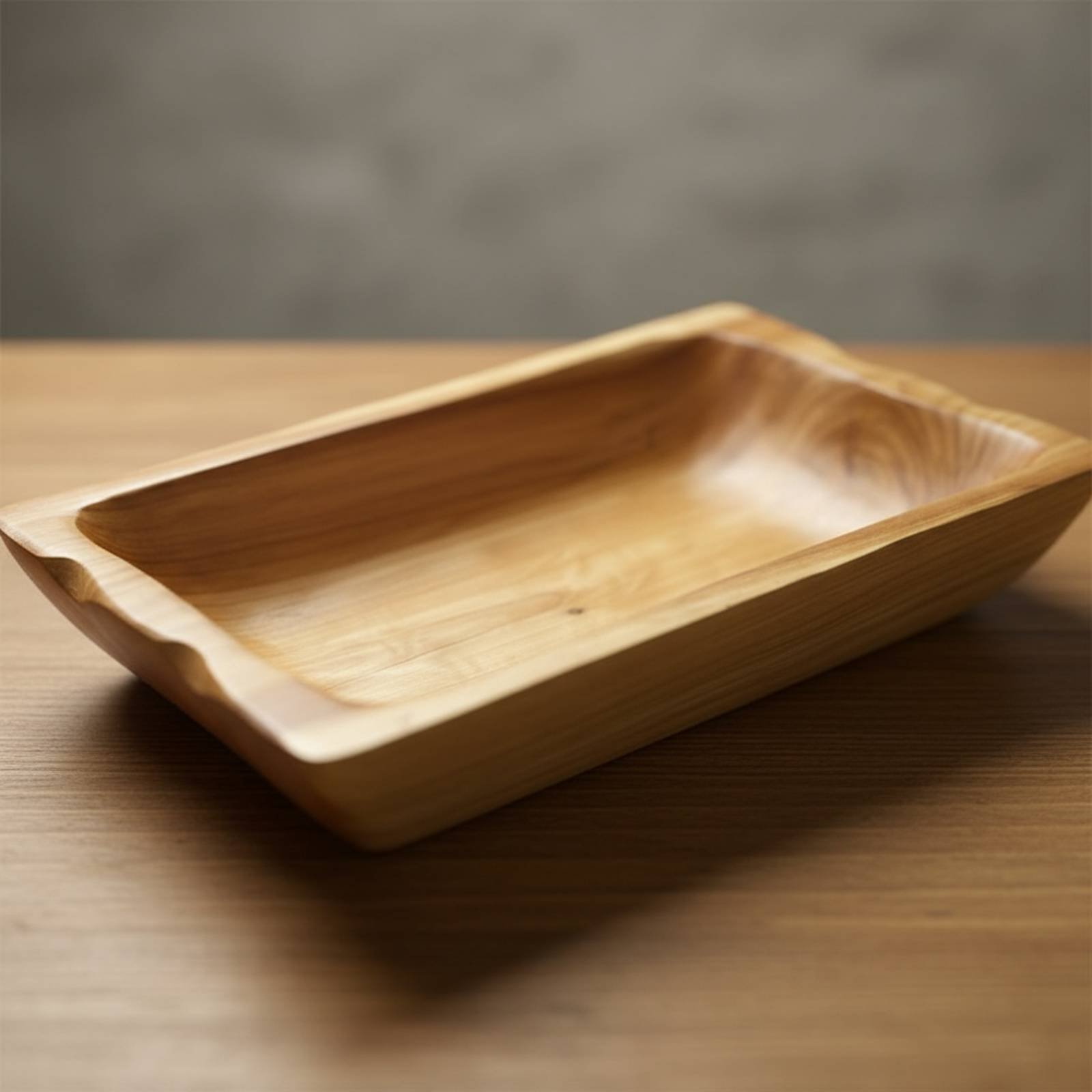 ถาดไม้เนื้อแข็งสำหรับเก็บของ ถ - Wooden Serving Tray บทวิจารณ์และราคา