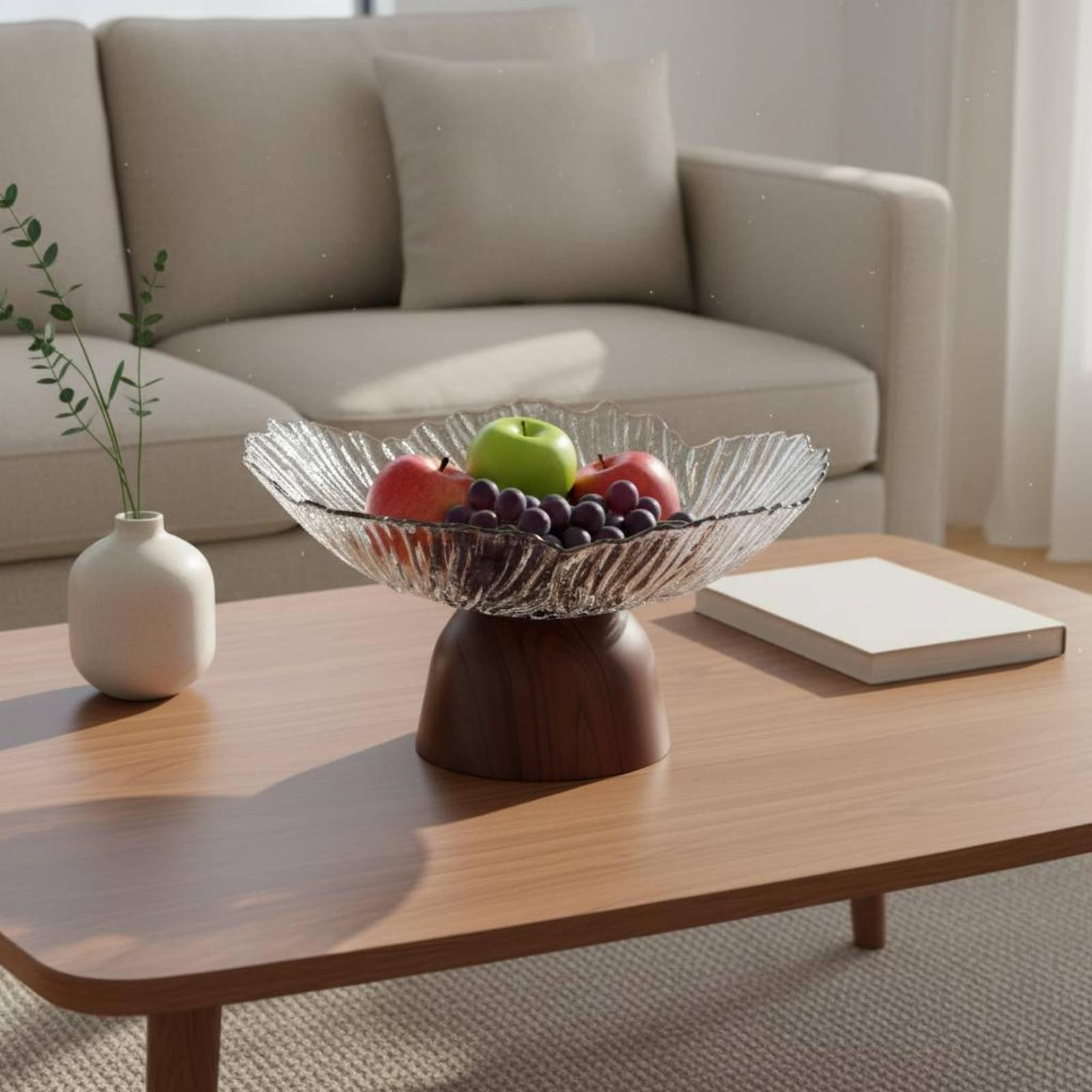 ถาดอุตสาหกรรมลายไม้เทียม ขาตั้ - Wooden Serving Tray บทวิจารณ์และราคา