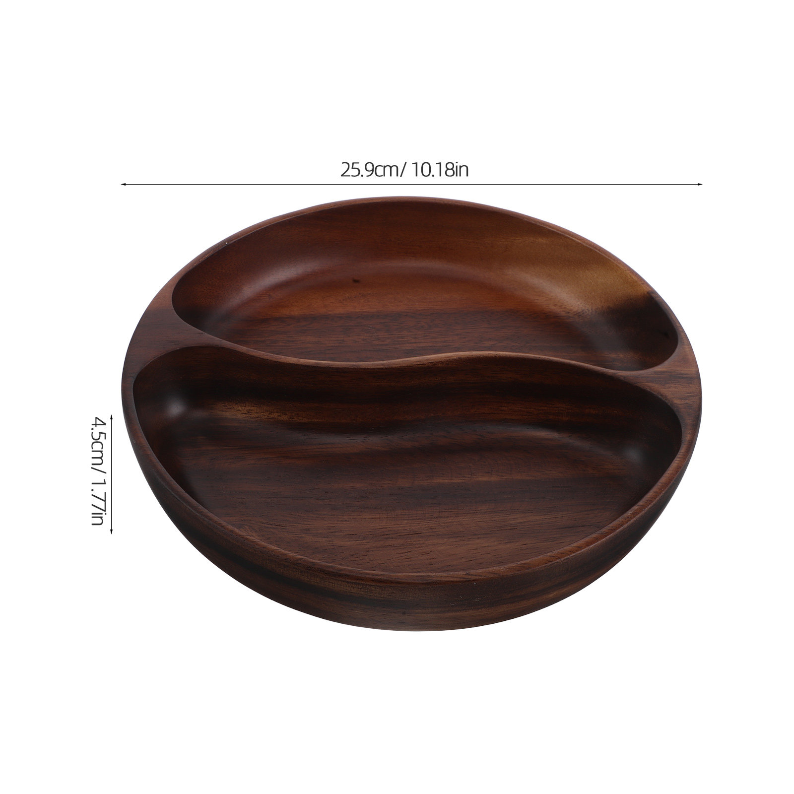 จานแบ่งส่วน ถาดไม้เสิร์ฟขนม 10 - Wooden Serving Tray บทวิจารณ์และราคา
