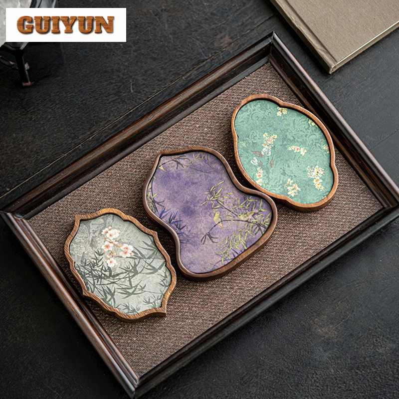 Handmade วอลนัทไม้ถาดชาสร้างสร - Wooden Serving Tray บทวิจารณ์และราคา
