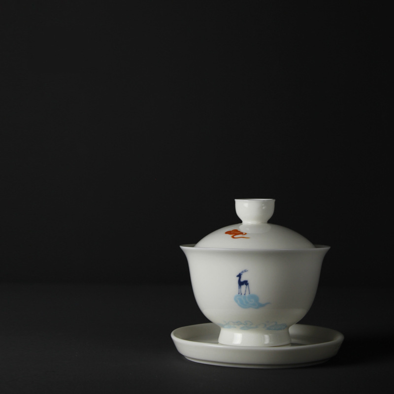 Gongjiu สีกวางสีขาว Porcelain  - Handmade Ceramic Mug บทวิจารณ์และราคา