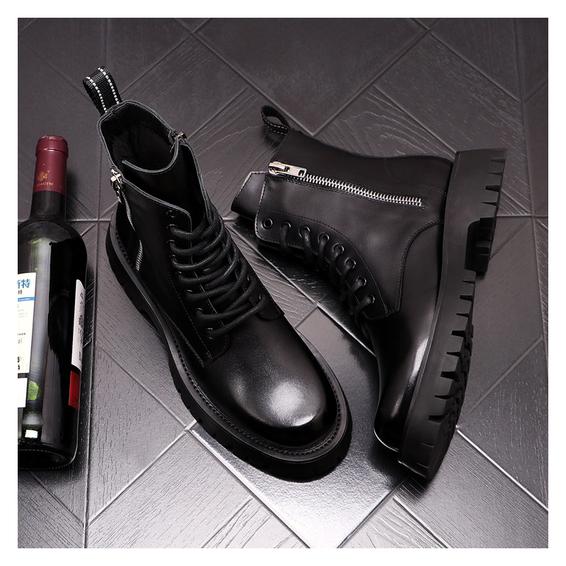 รองเท้าบูทหนังแท้แฟชั่นหรูสำหร - Luxury Lifestyle Products บทวิจารณ์และราคา