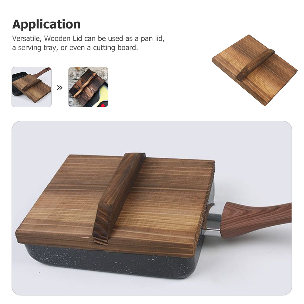 ฝาปิดกระทะไม้ ฝาปิดหม้อไม้สไตล - Wooden Serving Tray บทวิจารณ์และราคา