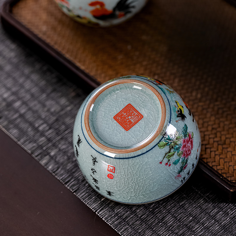 100 ml/160 ml ขนาดใหญ่จีน Retr - Handmade Ceramic Mug บทวิจารณ์และราคา