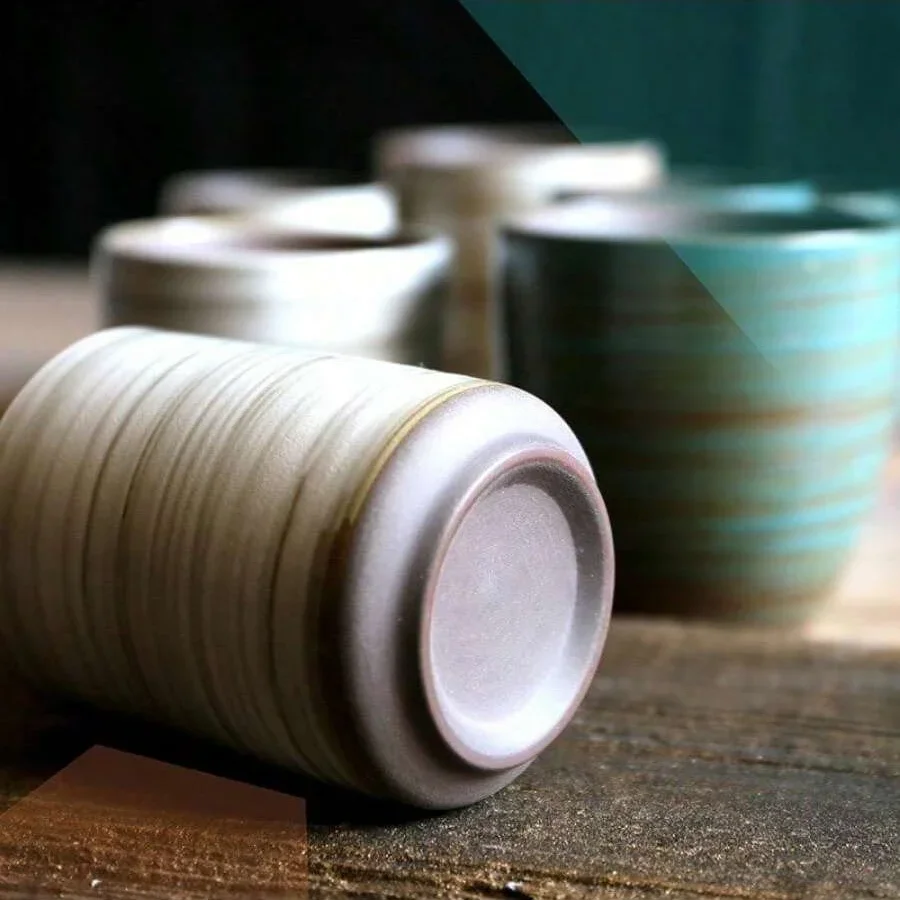 มือวาด Crackle Glaze สโตนแวร์แ - Handmade Ceramic Mug บทวิจารณ์และราคา
