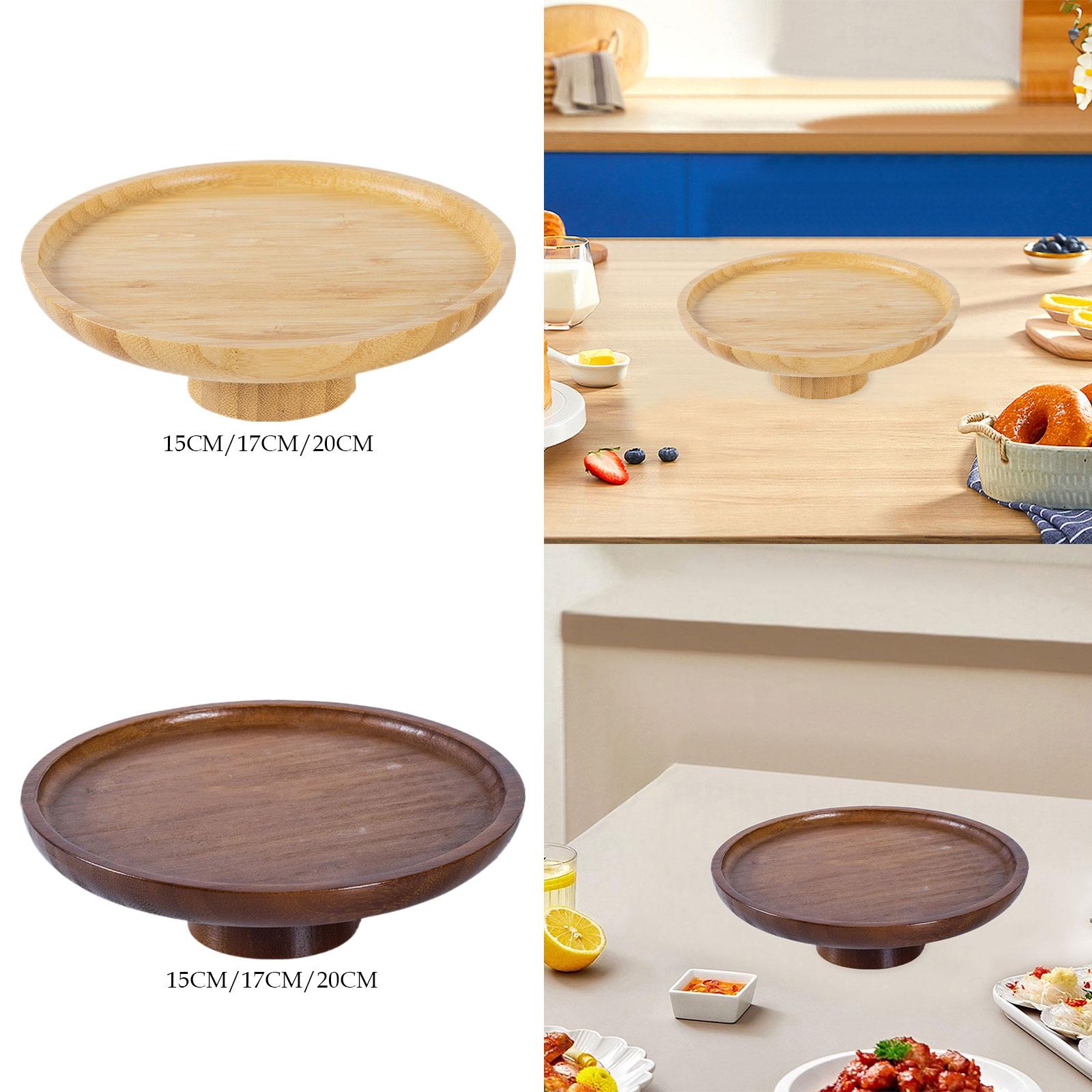 ถาดเสิร์ฟเค้กไม้ ถาดเสิร์ฟผลไม - Wooden Serving Tray บทวิจารณ์และราคา